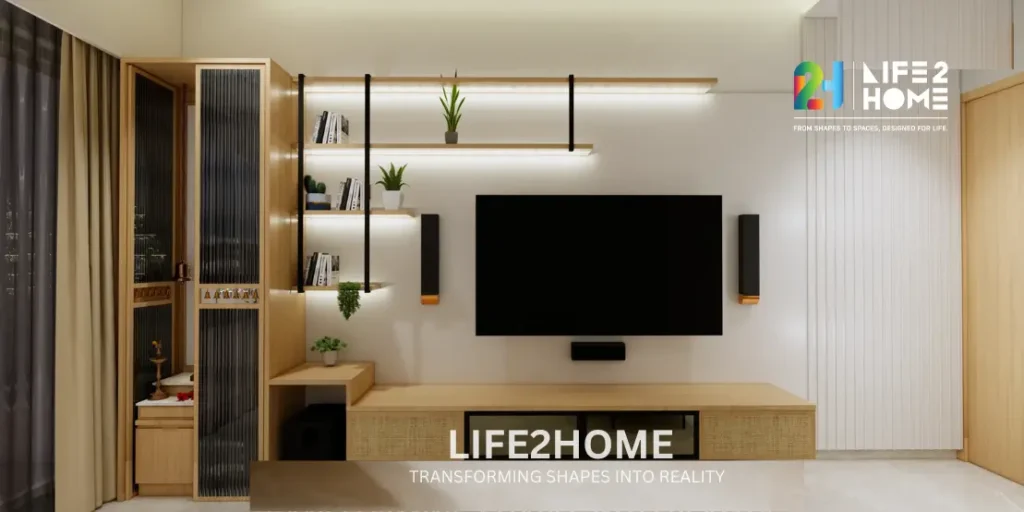 TV Unit Design Ideas for Open Living and Dining Layouts