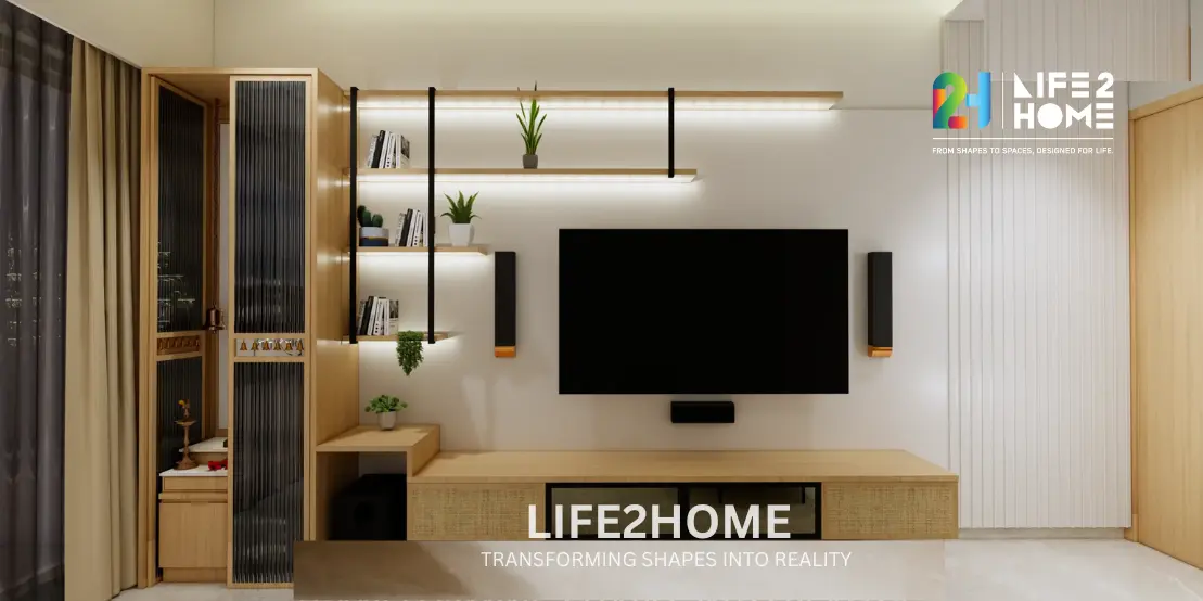 TV Unit Design Ideas for Open Living and Dining Layouts
